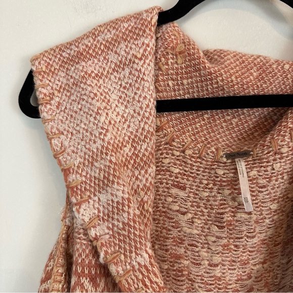 Free People | Pink "In Your Arms" Swing Collared Knit Sweater Vest Size XS - Picture 3 of 8